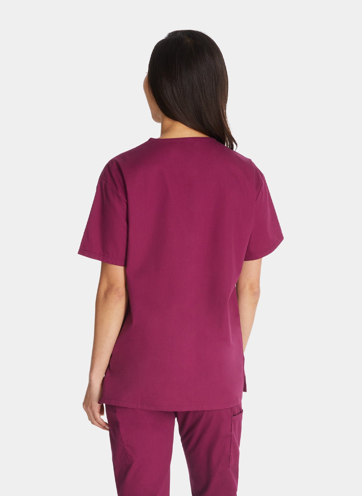 Dickies EDS Signature V-Neck Scrub Top DKE86706-Wine-Back