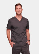 Cherokee WW Revolution Men's V-Neck Scrub Top WWE670-Pewter