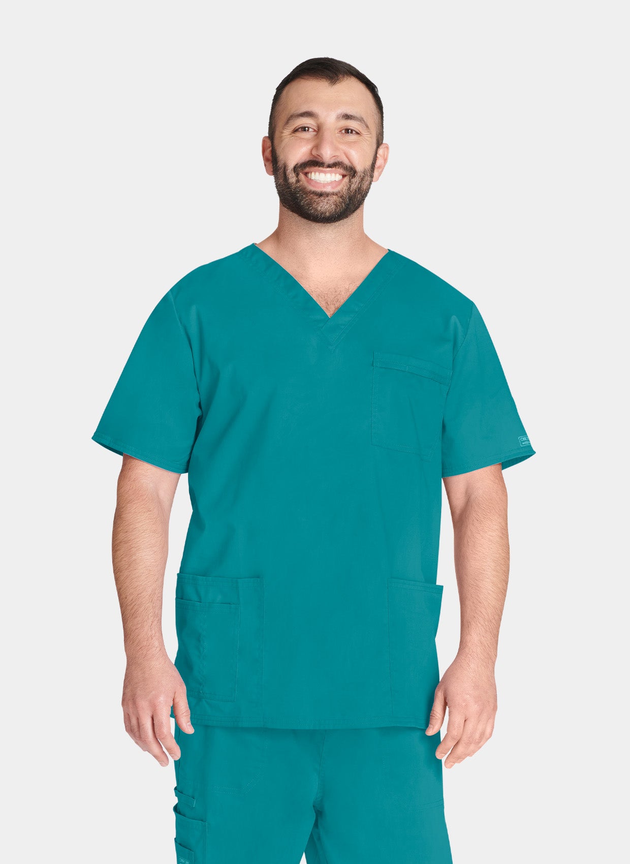 Cherokee Core Stretch Unisex V-Neck Scrub Top WWE4725-Teal