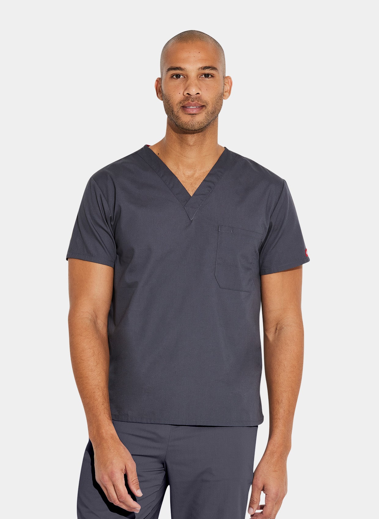 Dickies EDS Signature Unisex Tuckable V-Neck Scrub Top DKE83706-Pewter