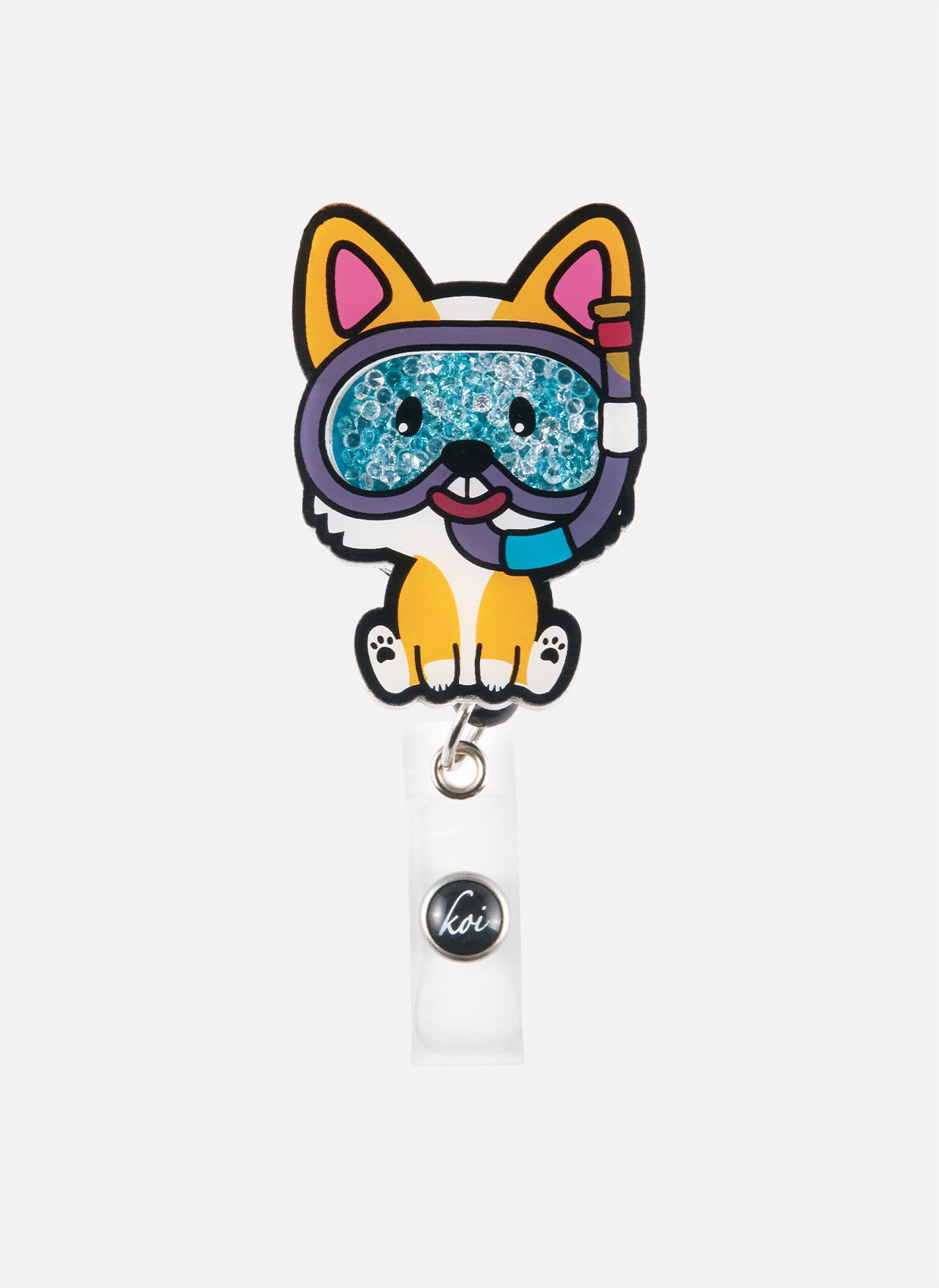 Koi Retractable Badge Reel - Scuba Paw