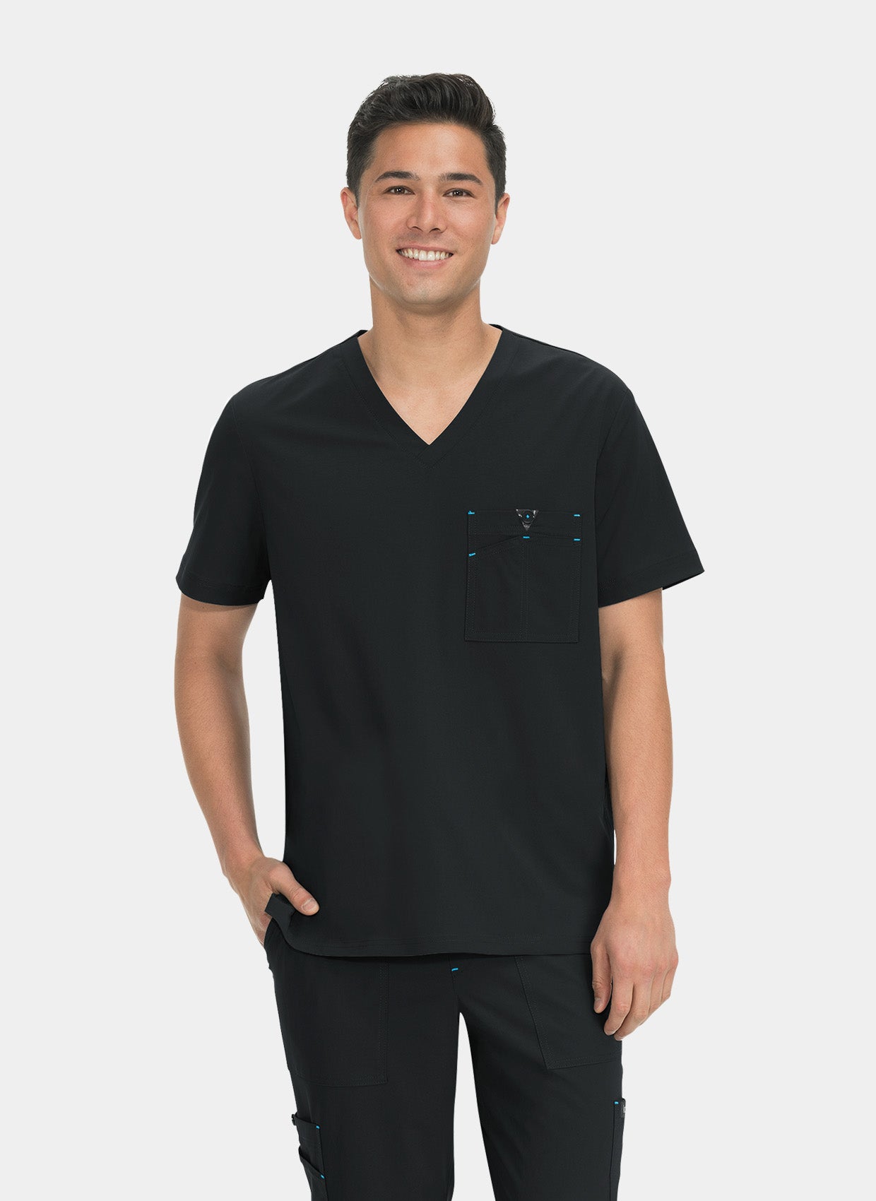 Koi Basics Bryan Scrub Top - Black