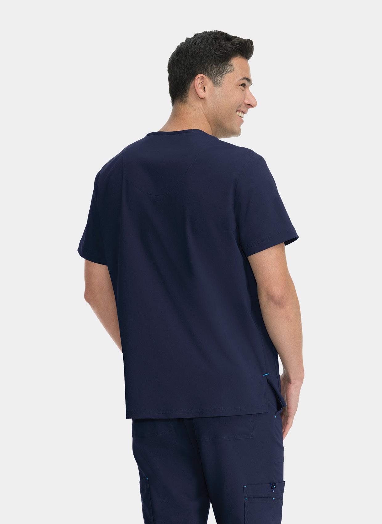 Koi Basics Bryan Scrub Top - Navy - Back