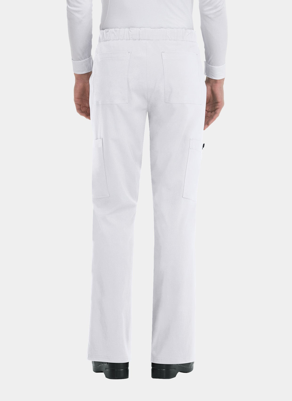 Koi Basics Luke Scrub Trousers - White - Back 