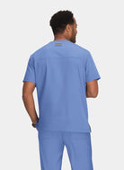 Koi Next Gen Free To Be Scrub Top - True Ceil - Back