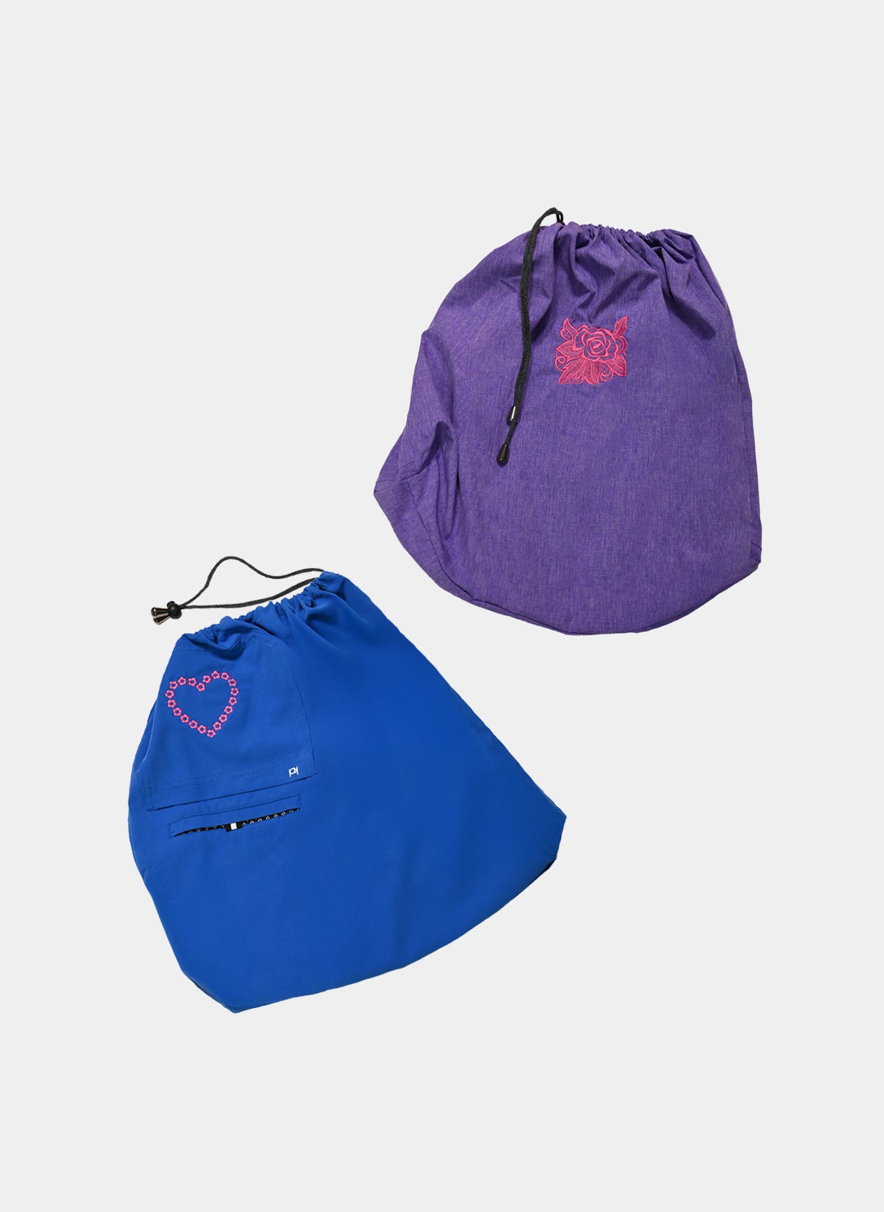 Recycled laundry bags for scrubs