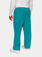 Cherokee Unisex Drawstring Scrub Trousers-Teal-Back