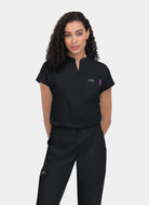 Koi Basics Ari Scrub Top - Black 