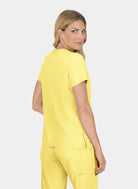 Koi Basics Becca Scrub Top - Sunshine - BAck