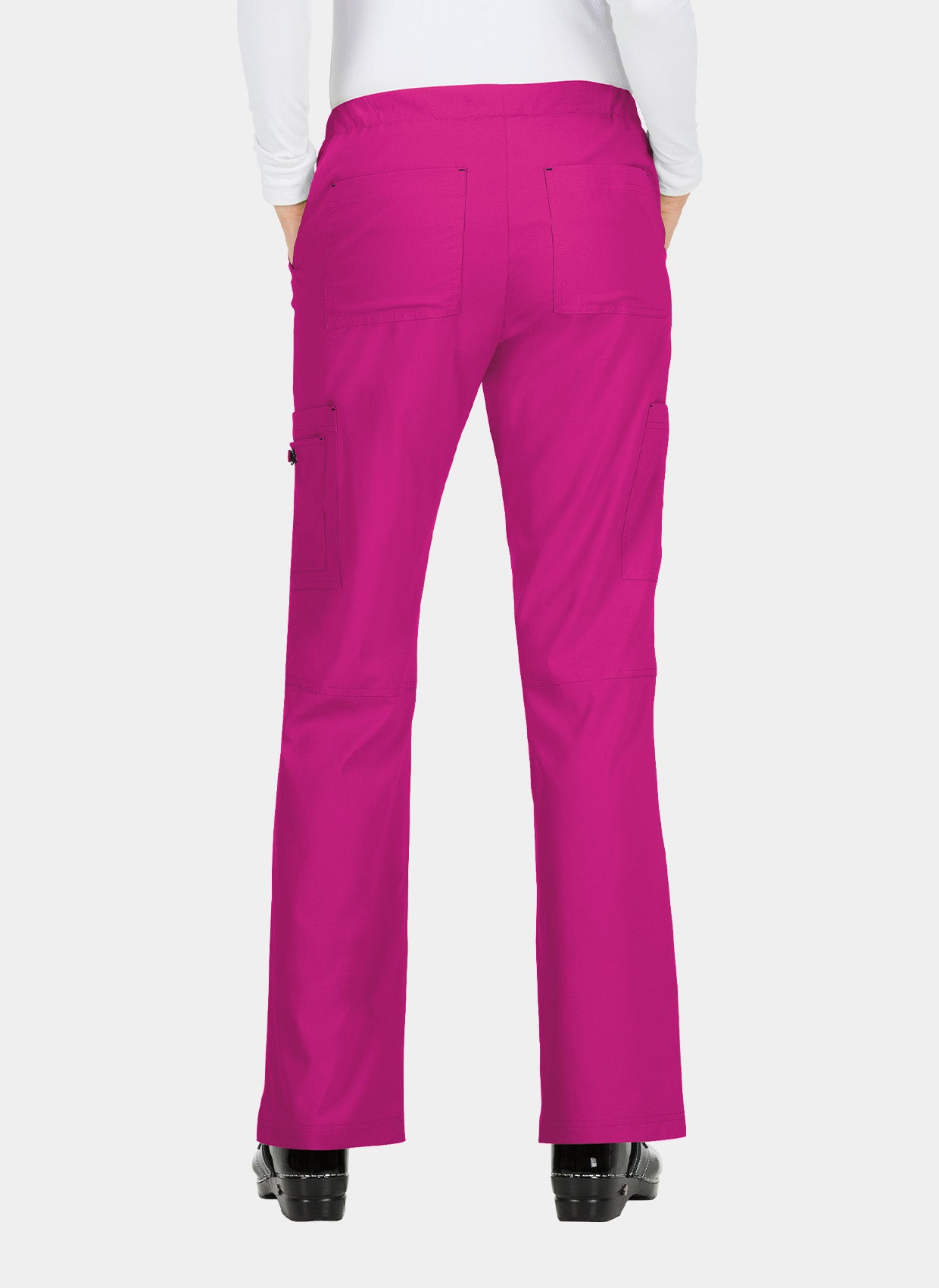 Koi Basics Holly Scrub Trousers - Azalea Pink - Back 