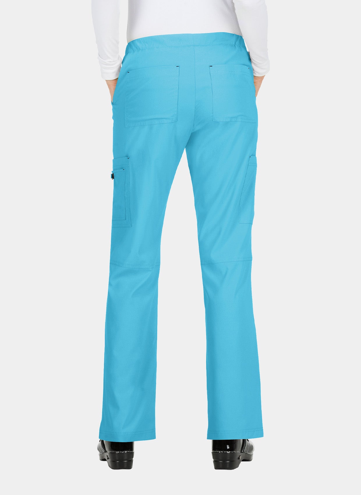 Koi Basics Holly Scrub Trousers - Electric Blue - Back 