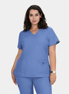 Koi Basics Katie Scrub Top - True Ceil 