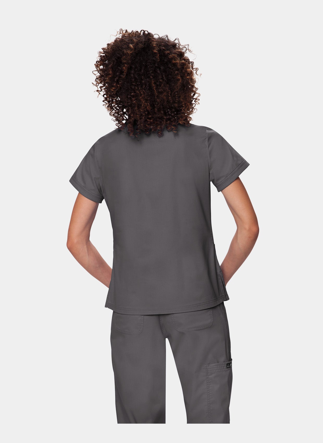 Koi Classics Nicole Scrub Top - Charcoal - back