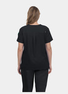 Koi Cureology Cardi Scrub Top - Black - Back