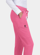 Koi Cureology Pulse Scrub Joggers - Carnation - Side