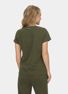 Koi Next Gen Hustle And Heart Scrub Top- Olive- Back