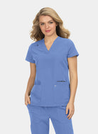 Koi Next Gen Hustle And Heart Scrub Top- True ceil