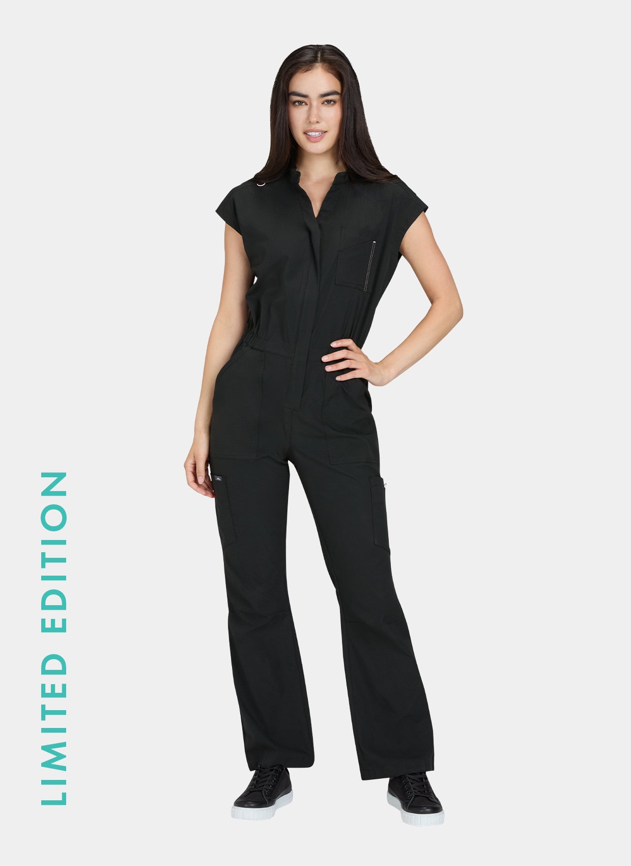 Koi Solis Anja Scrub Jumpsuit - Black